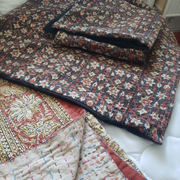 Chic Floral Patchwork Quilts Pillow Covers